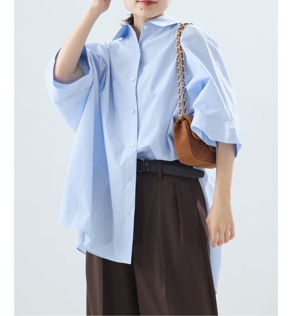 journal standard L'essage「80/ドルマンシャツ」|シャツ・ブラウス|ブルー A