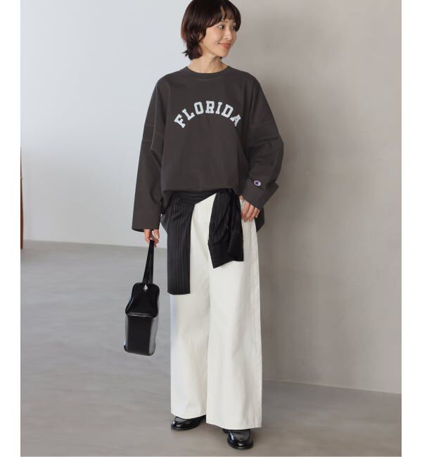 JOURNAL STANDARD relume「別注【Champion/チャンピオン】16s/1 Jersey L/S Bleach Wash：カットソー」|Tシャツ・カットソー|