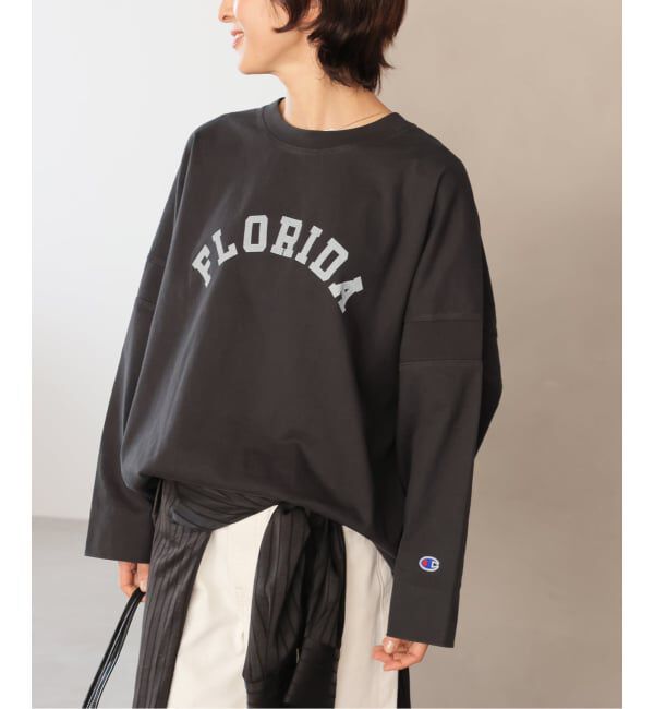 JOURNAL STANDARD relume「別注【Champion/チャンピオン】16s/1 Jersey L/S Bleach Wash：カットソー」|Tシャツ・カットソー|