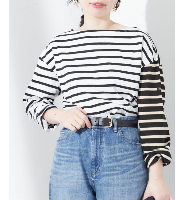 journal standard L'essage「《追加》別注【Leminor/ルミノア】クレイジーボーダー：カットソー」|Tシャツ・カットソー|