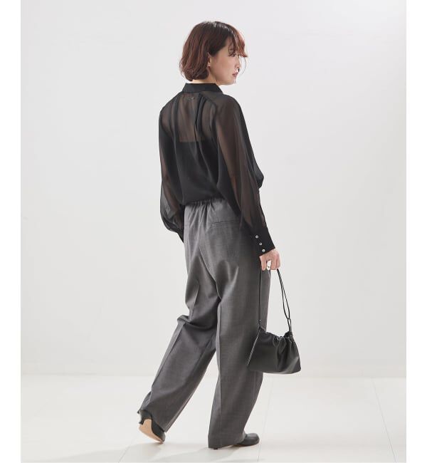 journal standard L'essage「【A PUPIL/ア ピューピル】別注 HNK RGLN BL ジョーゼットブラウス」|シャツ・ブラウス|