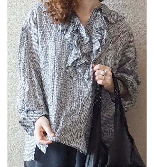 journal standard luxe「《追加》ラッフルフリルプルオーバーシャツ」|シャツ・ブラウス|