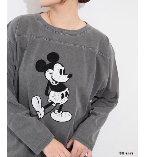JOURNAL STANDARD「《追加2》MICKEY / FOOTBALL T」|Tシャツ・カットソー|ブラック A