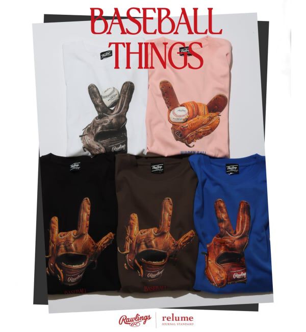 JOURNAL STANDARD relume「Rawlings / ローリングス 別注&rdquo; XPG3&rdquo; グローブアート プリントTシャツ」|Tシャツ・カットソー|