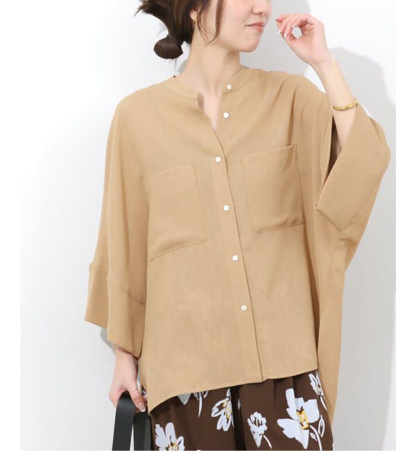 JOURNAL STANDARD relume「ヴィンテージメッシュワイドシャツ」|シャツ・ブラウス|ベージュ