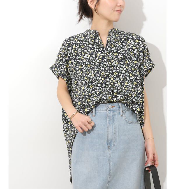 JOURNAL STANDARD relume「フラワープリントフレンチスリーブブラウス」|シャツ・ブラウス|