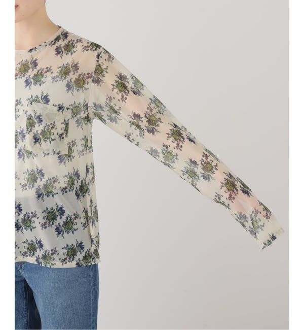 journal standard L'essage「【FUMIE TANAKA/フミエタナカ】sheer print longT シアープリント ロングT」|Tシャツ・カットソー|