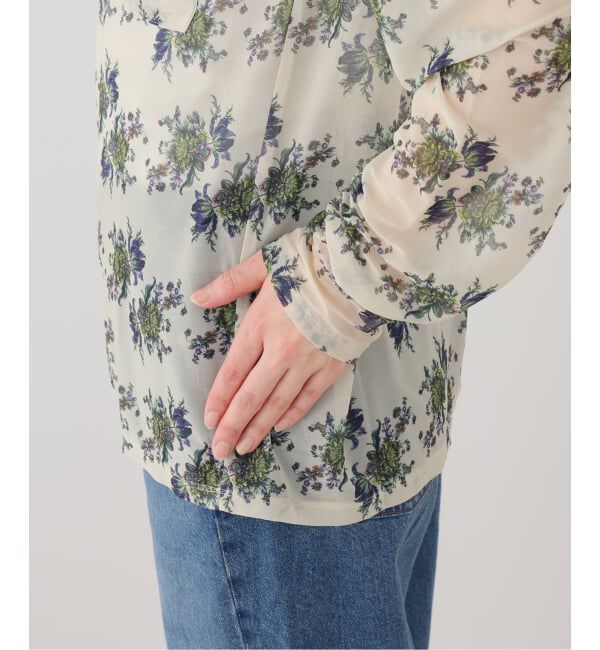 journal standard L'essage「【FUMIE TANAKA/フミエタナカ】sheer print longT シアープリント ロングT」|Tシャツ・カットソー|