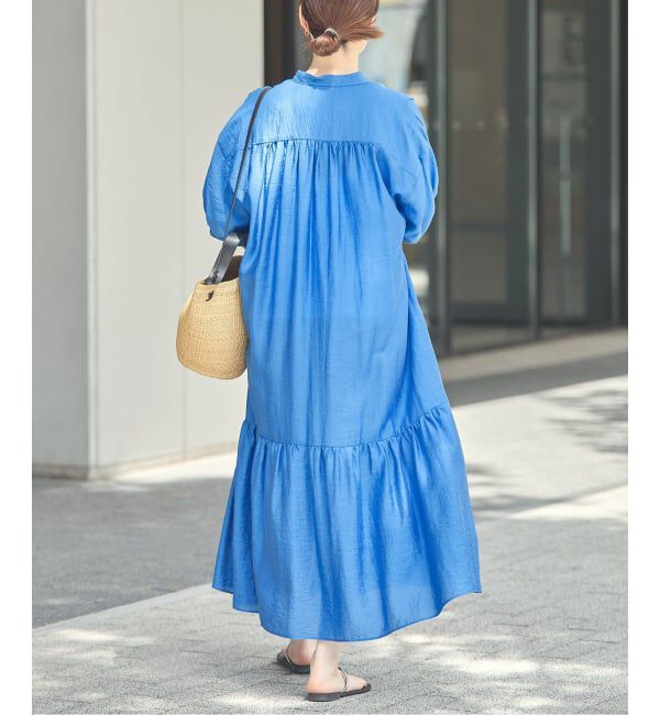 journal standard L'essage「《予約/手洗い可》シアーシルクミックスタックワンピース」|ワンピース|