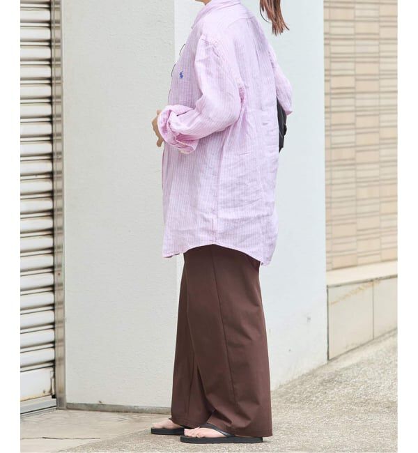 JOURNAL STANDARD「《追加4》【撥水/接触冷感/洗える/UVカット】リネンナイロンストレッチワイドパンツ」|その他|
