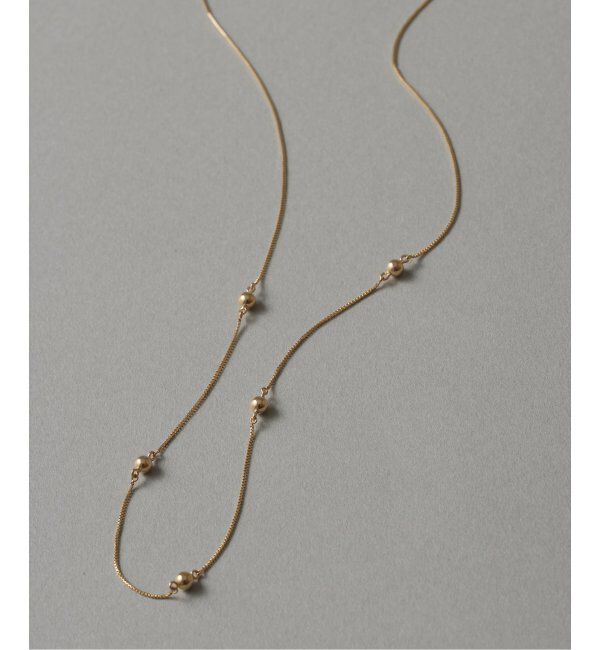 Lilas by Spick&Span「《WEB限定》3mmボール38cmネックレス K10」|ネックレス|