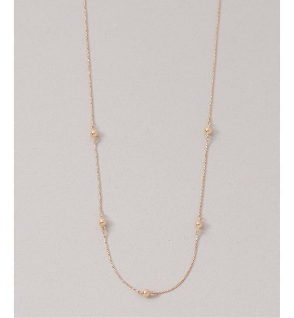 Lilas by Spick&Span「《WEB限定》3mmボール38cmネックレス K10」|ネックレス|