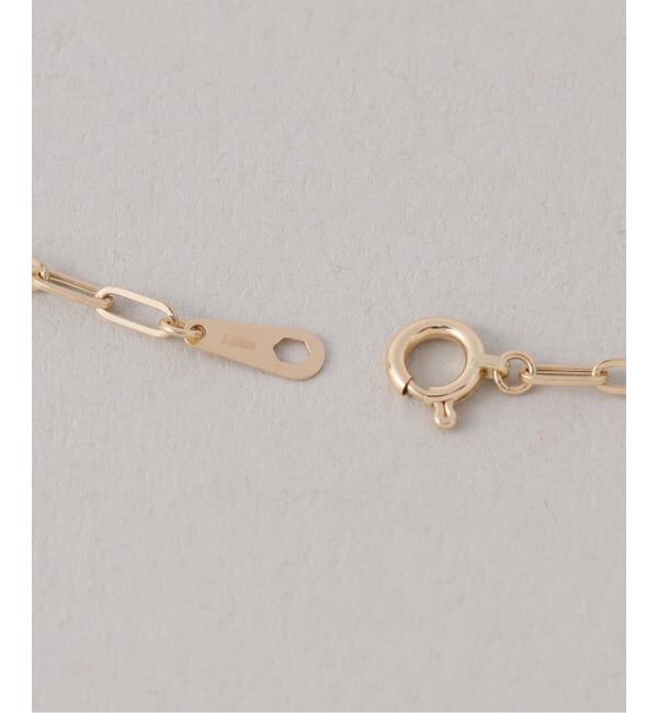 Lilas by Spick&Span「ペーパークリップチェーン40cmネックレス K18」|ネックレス|