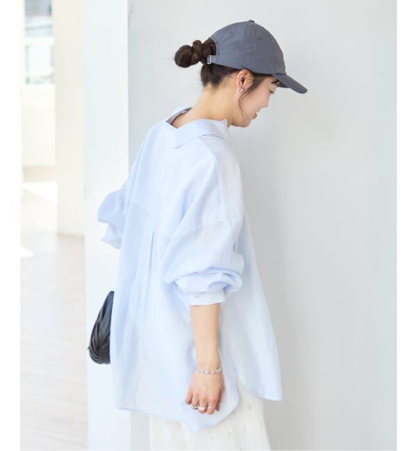 U by SPICK&SPAN「リネンコンエアリーローンオーバーシャツ」|シャツ・ブラウス|