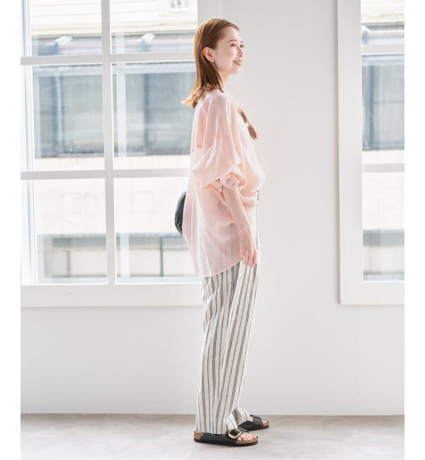 U by SPICK&SPAN「リネンコンエアリーローンオーバーシャツ」|シャツ・ブラウス|