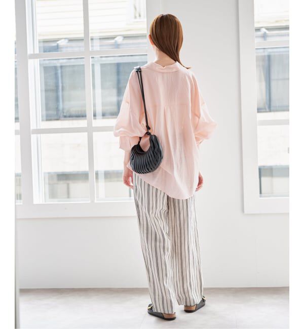U by SPICK&SPAN「リネンコンエアリーローンオーバーシャツ」|シャツ・ブラウス|