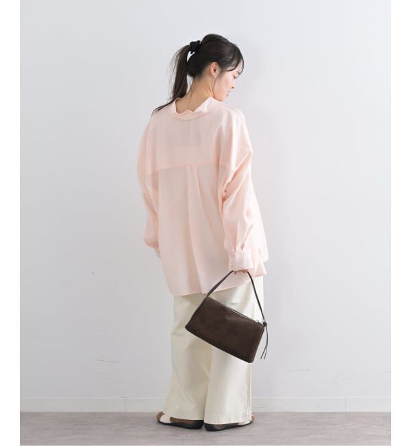 U by SPICK&SPAN「リネンコンエアリーローンオーバーシャツ」|シャツ・ブラウス|