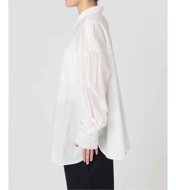 U by SPICK&SPAN「リネンコンエアリーローンオーバーシャツ」|シャツ・ブラウス|