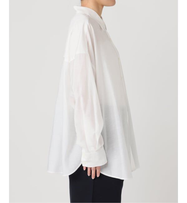 U by SPICK&SPAN「リネンコンエアリーローンオーバーシャツ」|シャツ・ブラウス|