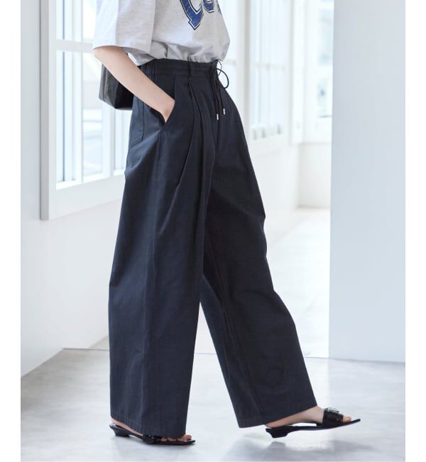 U by SPICK&SPAN「ルーズタックチノパンツ」|チノ|