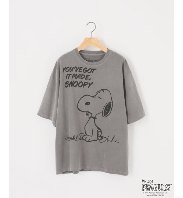 FRAMeWORK「JOHNBULL/ジョンブル PENUTS SNOOPY T」|Tシャツ・カットソー|ブラック D