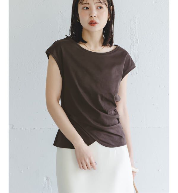 NOBLE「《接触冷感》ウエストギャザーコンパクトT」|Tシャツ・カットソー|