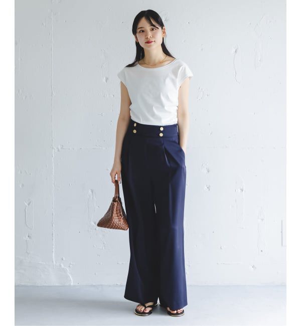 NOBLE「《接触冷感》ウエストギャザーコンパクトT」|Tシャツ・カットソー|