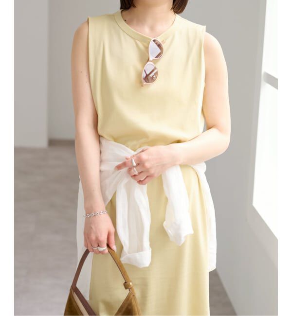 U by SPICK&SPAN「ショルダータックロングワンピース」|ワンピース|