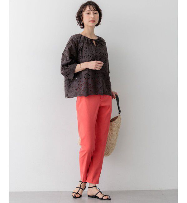 23区「【見上愛さん着用】カットワークエンブロイダリー 2WAYブラウス」|シャツ・ブラウス|