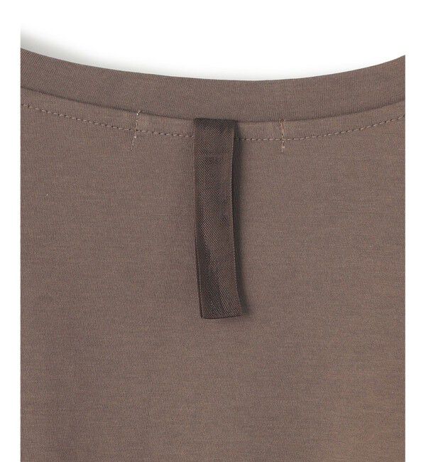 BEIGE,「【洗える】VERONICA / カラーステッチ半袖クルーネックＴシャツ」|Tシャツ・カットソー|