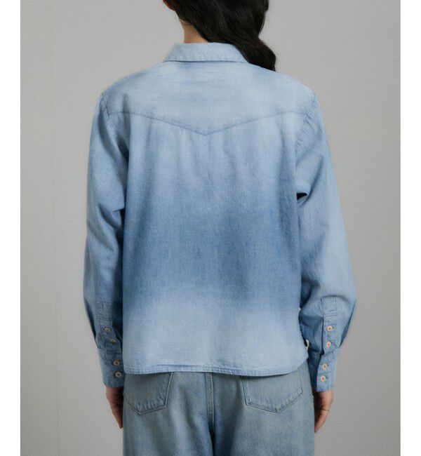 SALON adam et rope'「【KURO（クロ）】HANDLER EMBROIDERY WESTERN SHIRT / デニムシャツ」|シャツ・ブラウス|