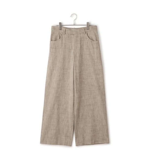ADAM ET ROPE'「【EMOELLE】シルクネップスラックス」|スラックス|
