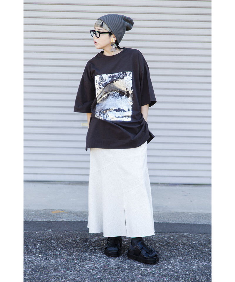  「箔プリントTシャツ」|Tシャツ・カットソー|