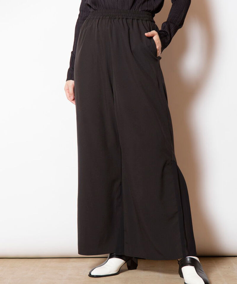  「バックプリーツヘムパンツ」|その他|BLACK