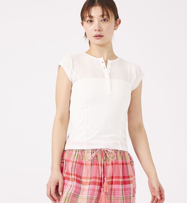 Rouge vif「【MILLER/ミラー】Light Prib Henly S/S Tee / ラ」|Tシャツ・カットソー|