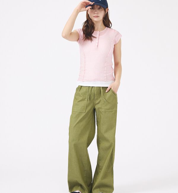 Rouge vif「【MILLER/ミラー】Light Prib Henly S/S Tee / ラ」|Tシャツ・カットソー|