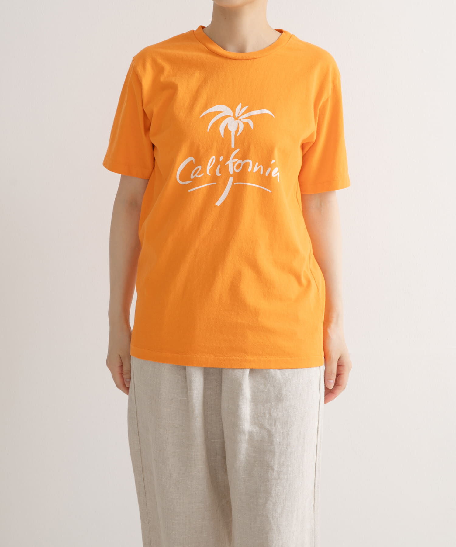 URBAN RESEARCH DOORS「Mixta　PALMTREE T-SHIRTS」|Tシャツ・カットソー|オレンジ系その他