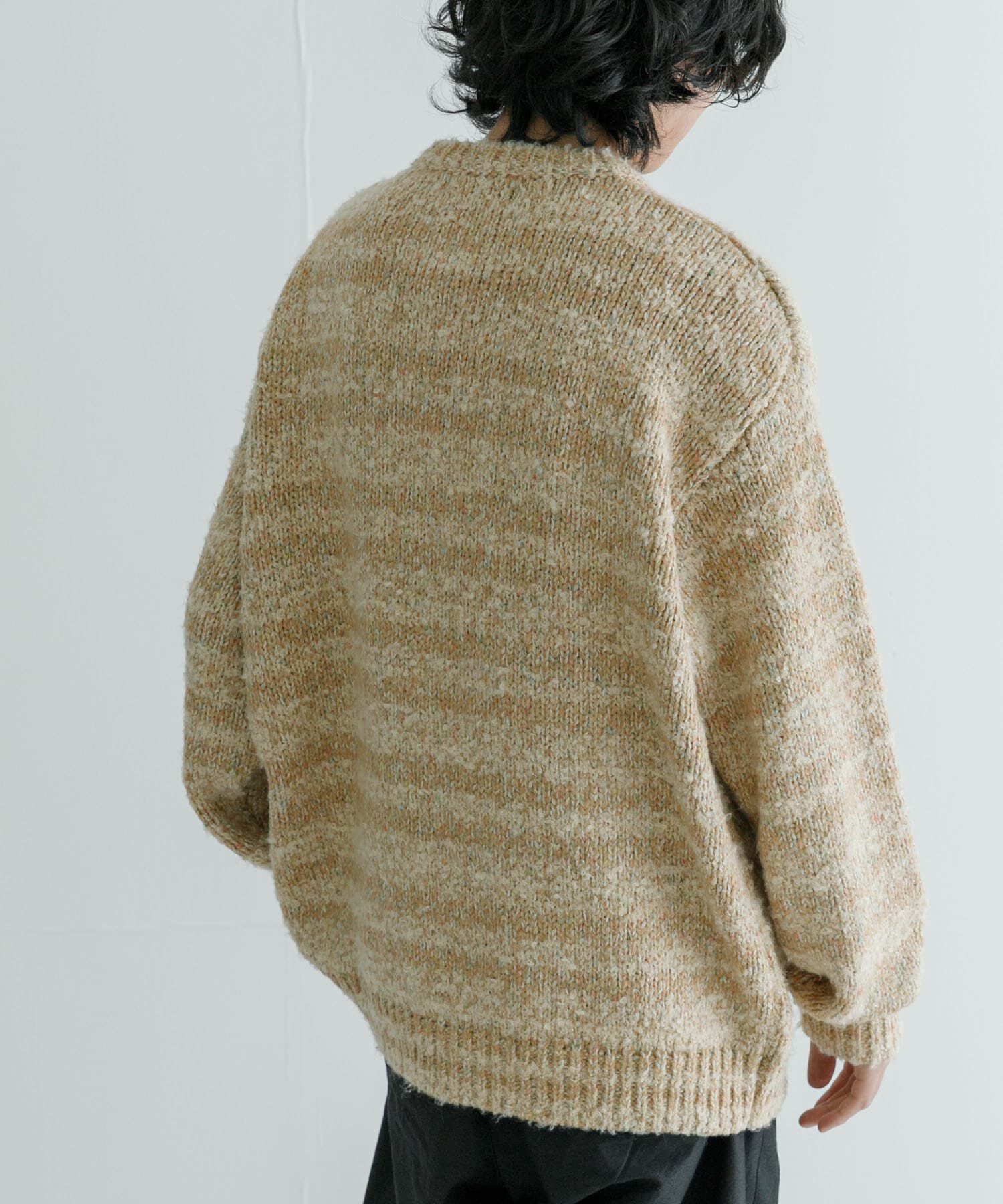 URBAN RESEARCH「URBAN RESEARCH iD　ブークレメランジニット」|ニット・セーター|