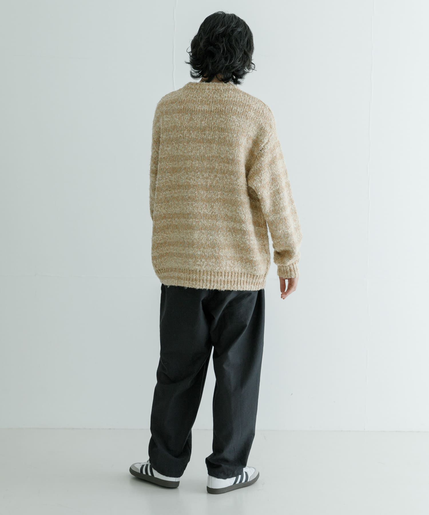 URBAN RESEARCH「URBAN RESEARCH iD　ブークレメランジニット」|ニット・セーター|