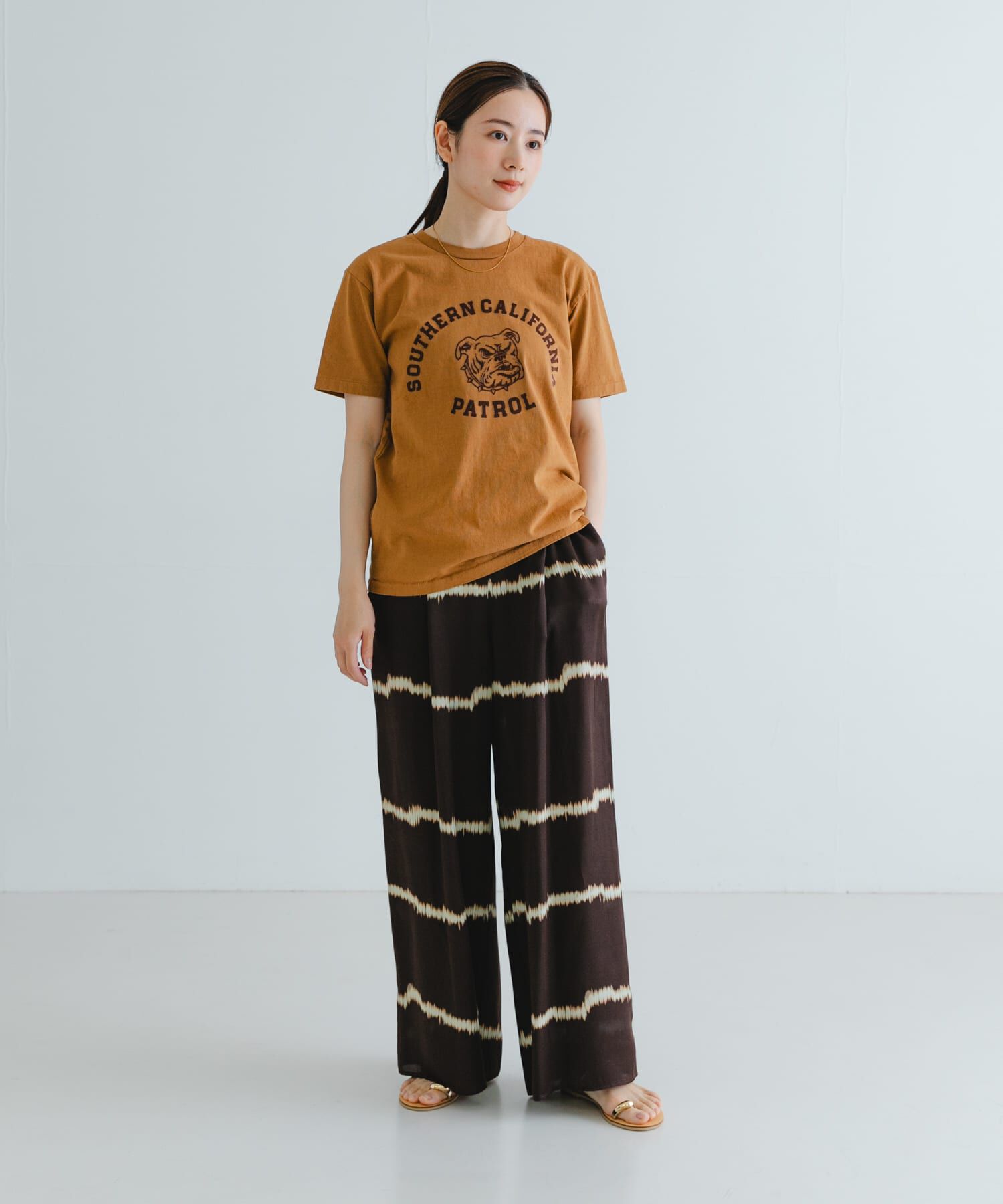 URBAN RESEARCH「『2サイズ展開』シルクミックスボーダープリントパンツ」|その他|