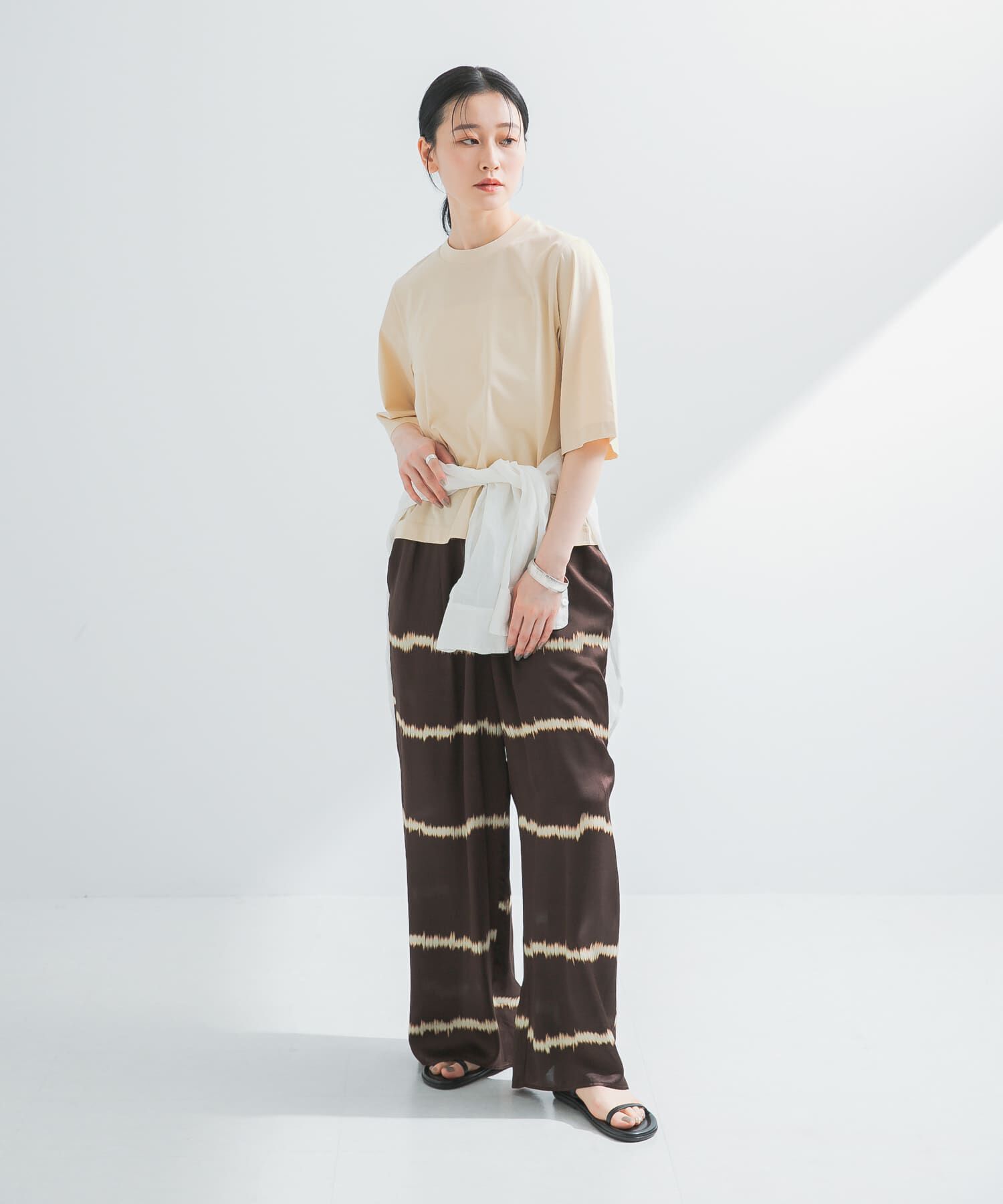 URBAN RESEARCH「『2サイズ展開』シルクミックスボーダープリントパンツ」|その他|