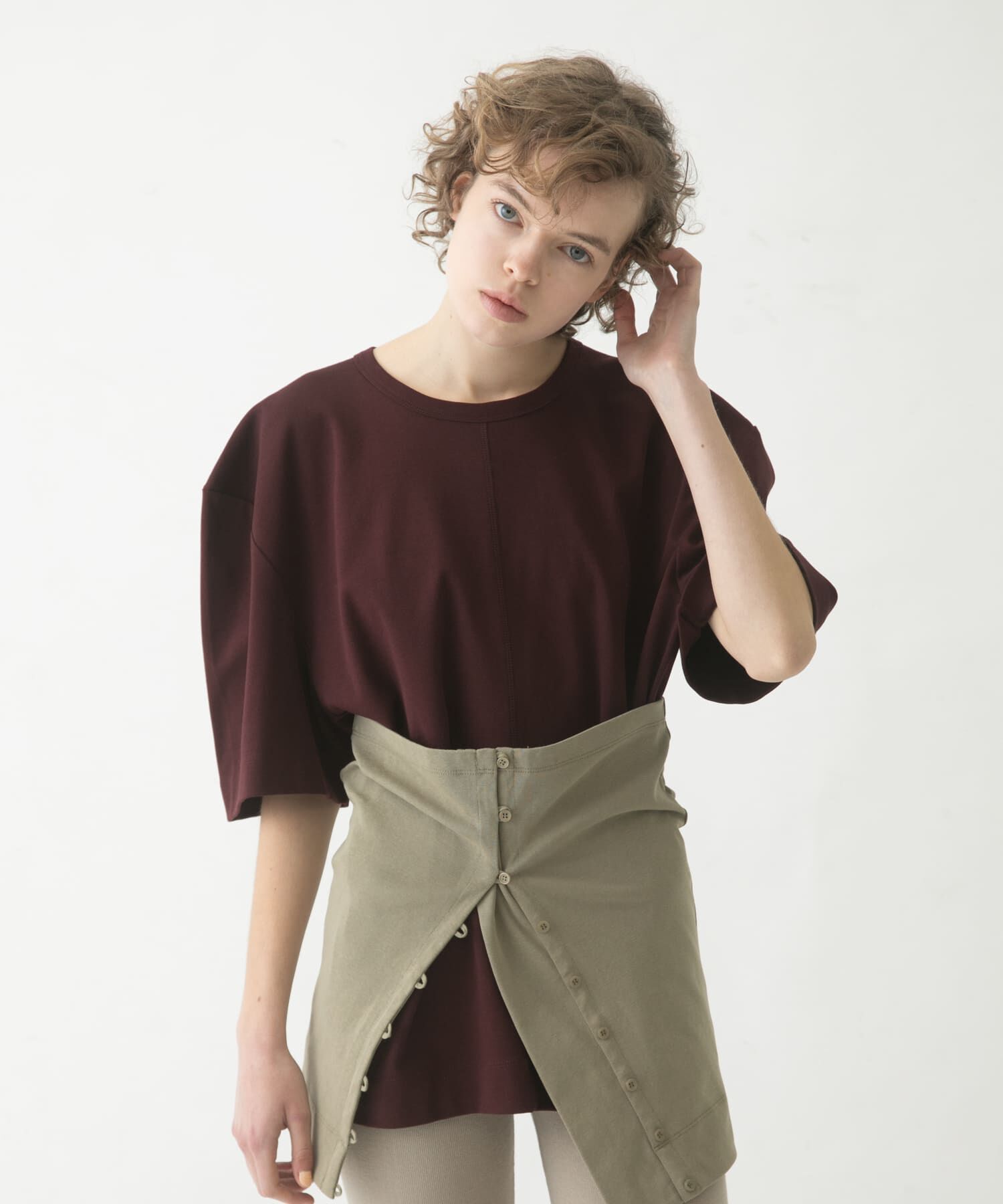 LAATO「puff shoulder big tee」|Tシャツ・カットソー|
