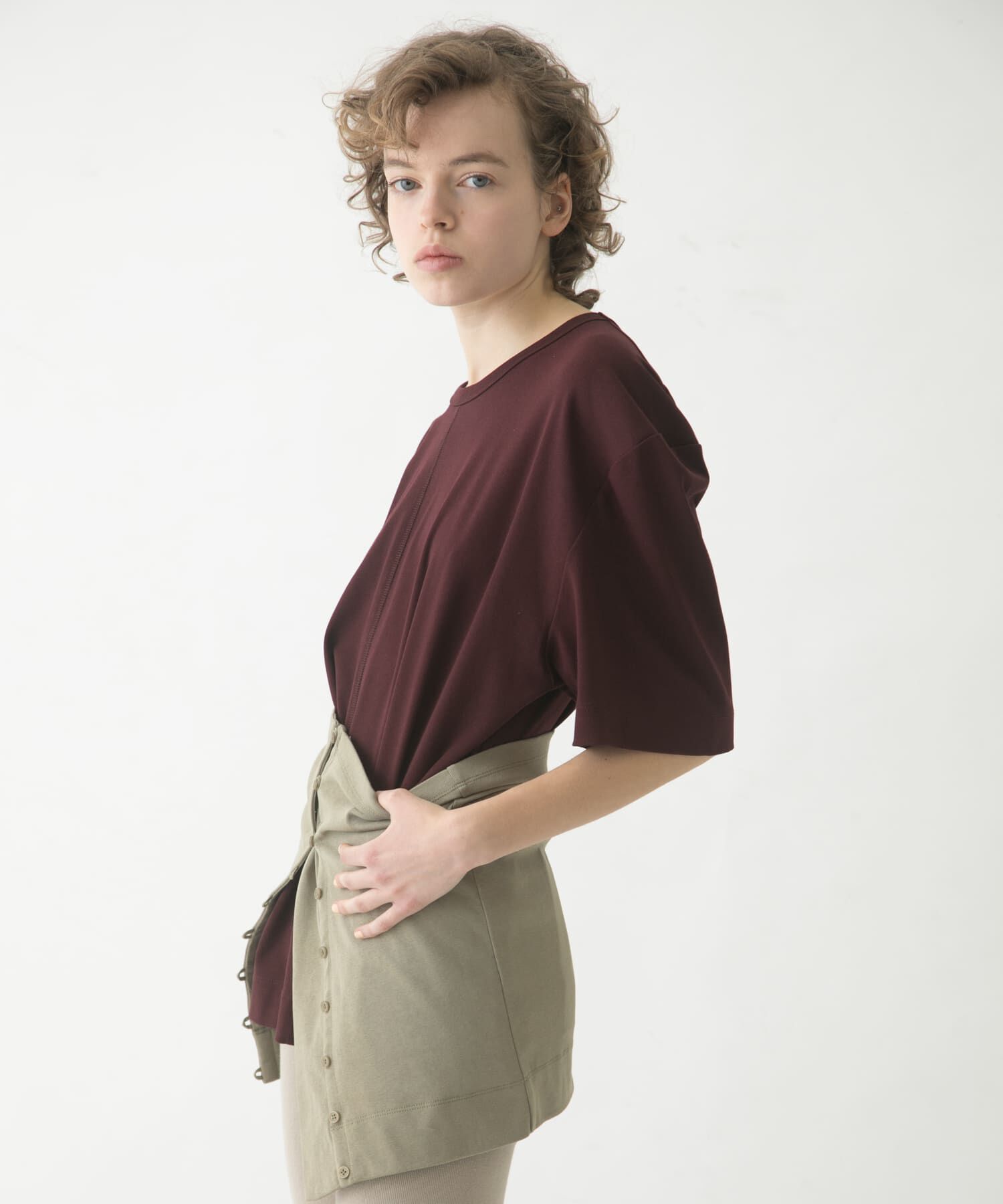 LAATO「puff shoulder big tee」|Tシャツ・カットソー|