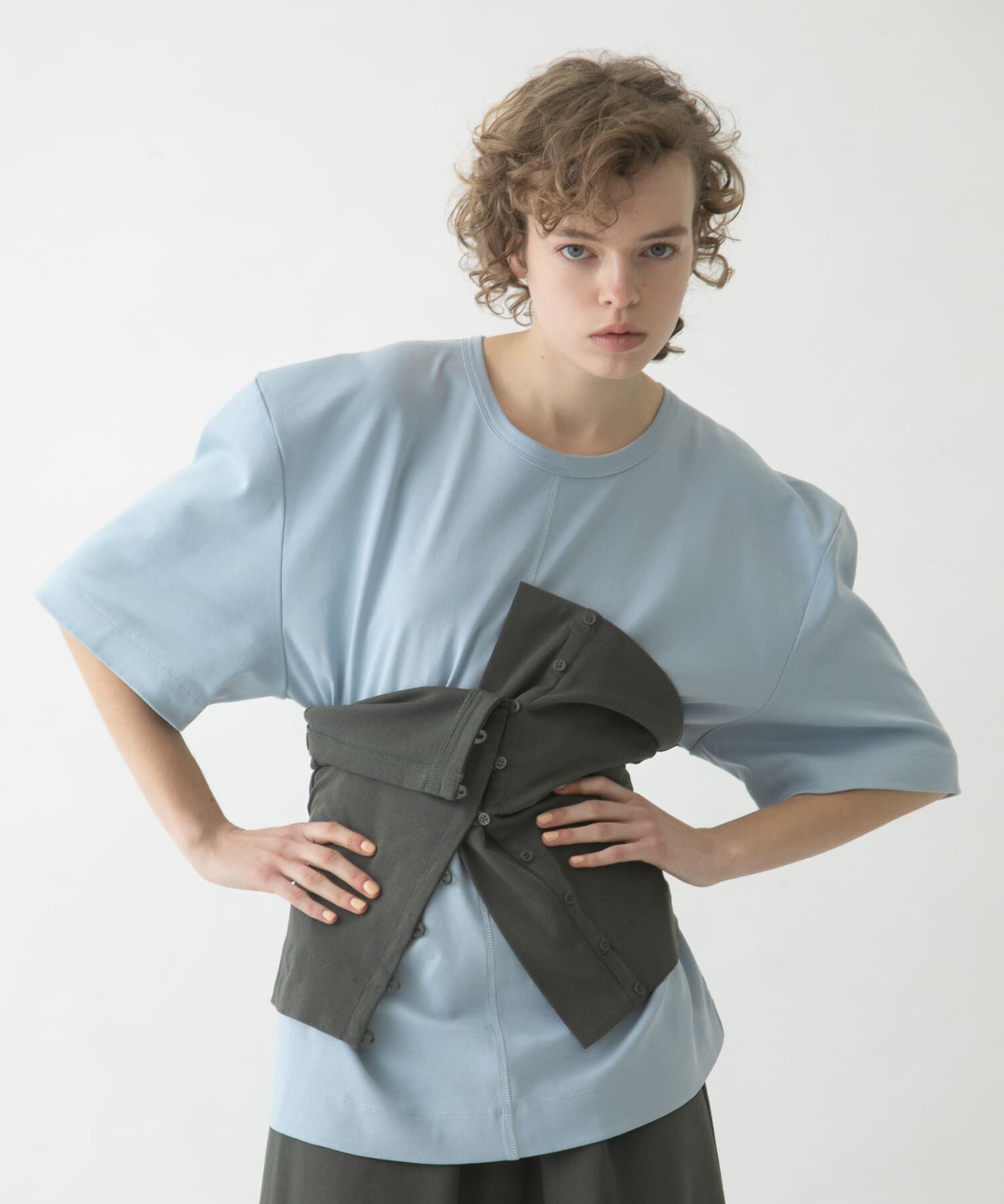 LAATO「puff shoulder big tee」|Tシャツ・カットソー|