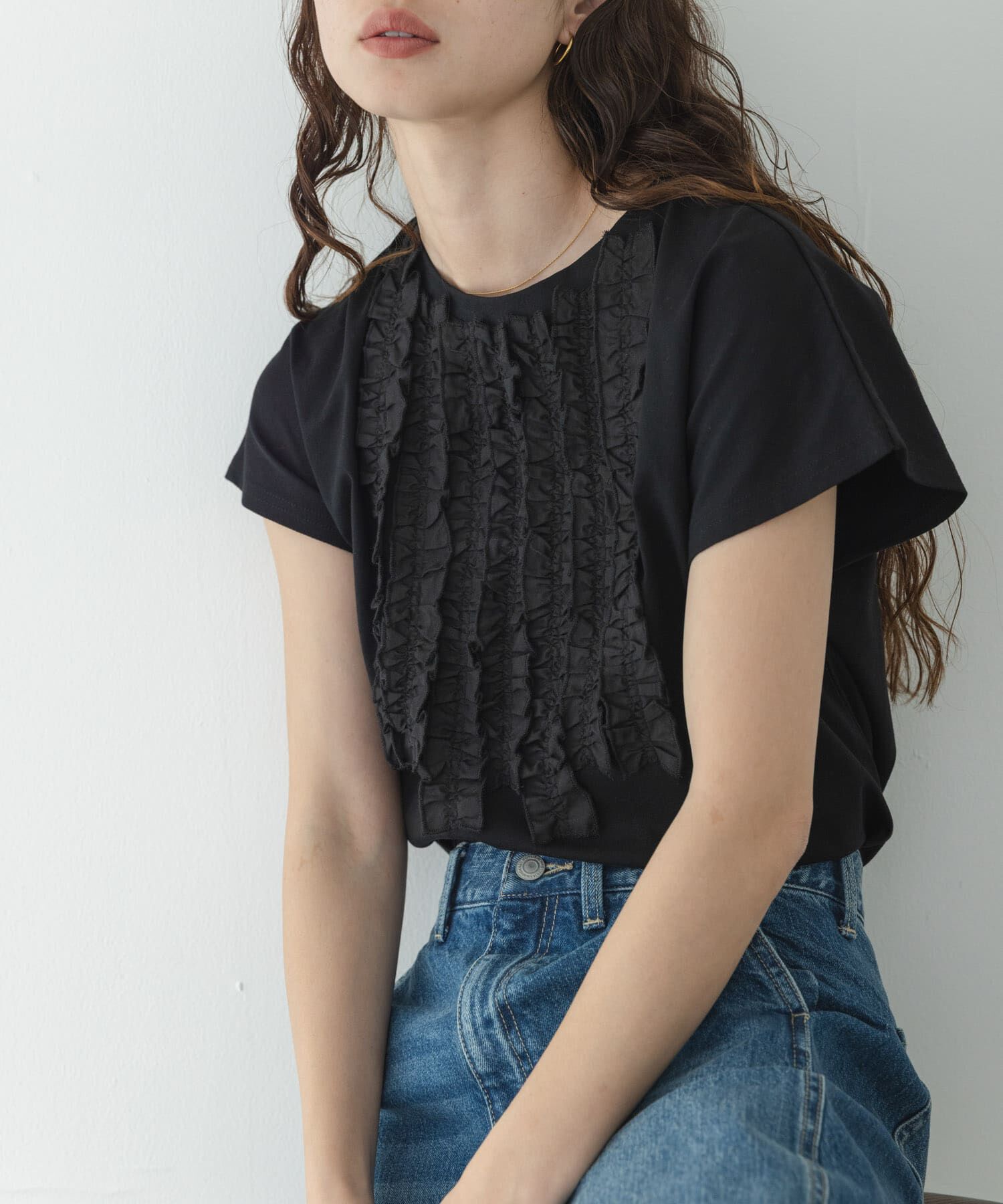 Sonny Label 「フロントフリルプルオーバー」|Tシャツ・カットソー|