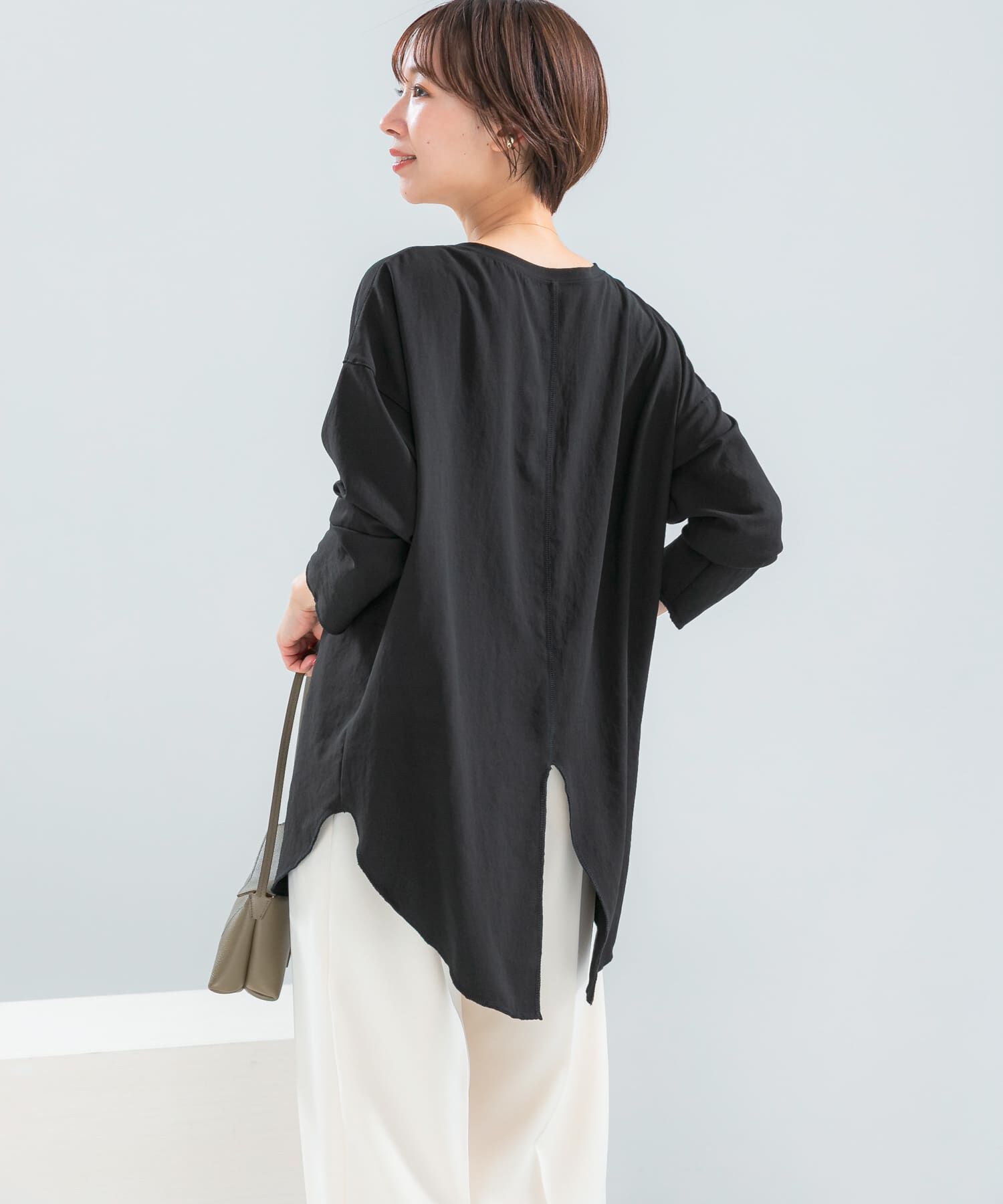 URBAN RESEARCH ROSSO「ストレッチジョーゼットプルオーバー」|Tシャツ・カットソー|