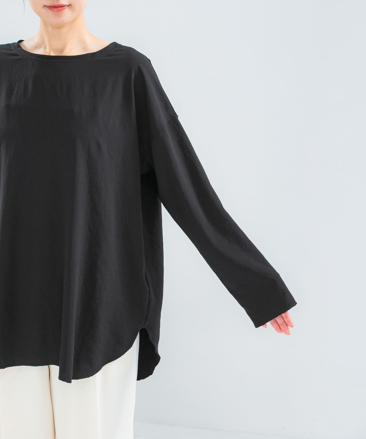 URBAN RESEARCH ROSSO「ストレッチジョーゼットプルオーバー」|Tシャツ・カットソー|