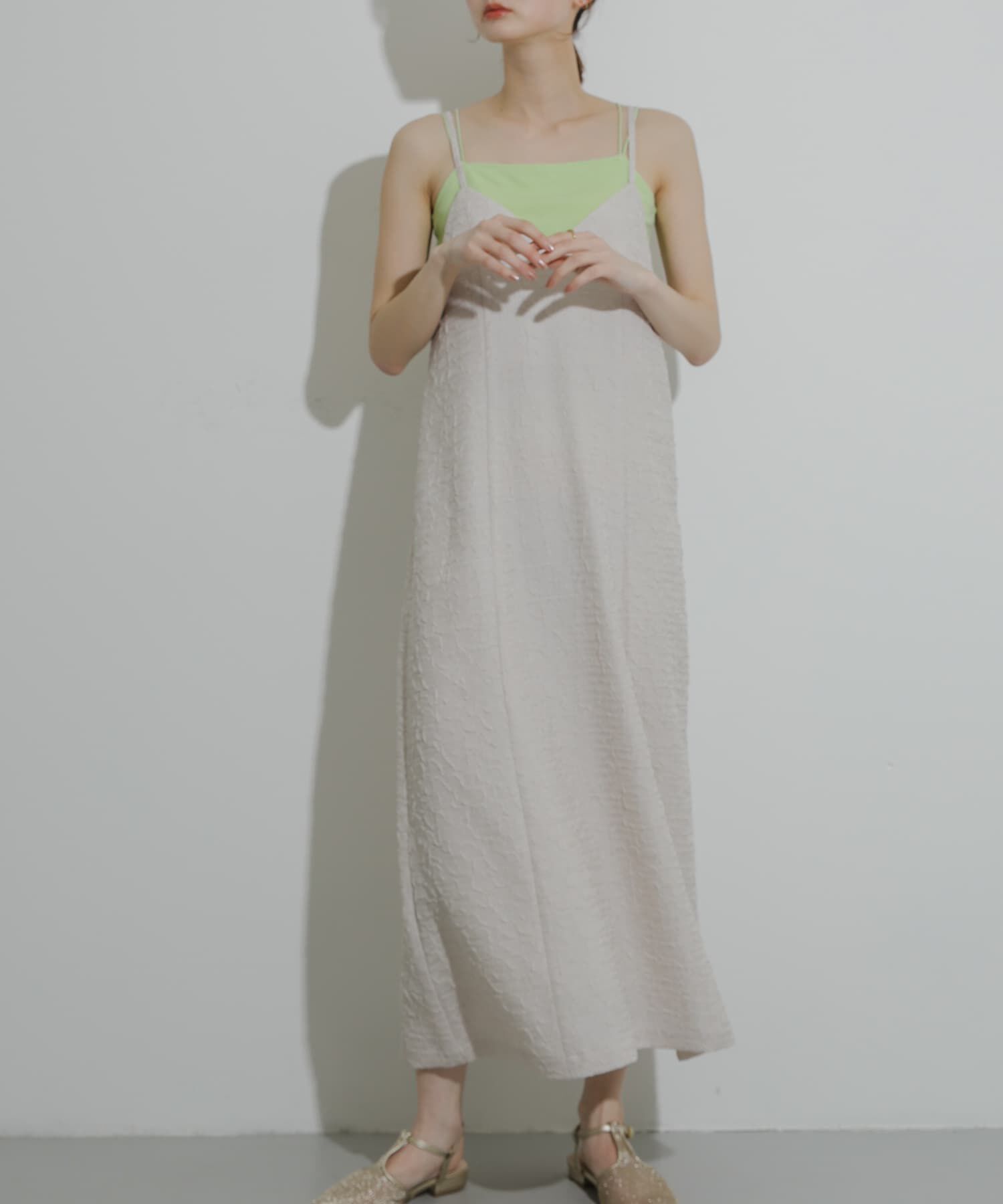 SENSE OF PLACE by URBAN RESEARCH「ジャガードバックオープンキャミワンピース」|ワンピース|