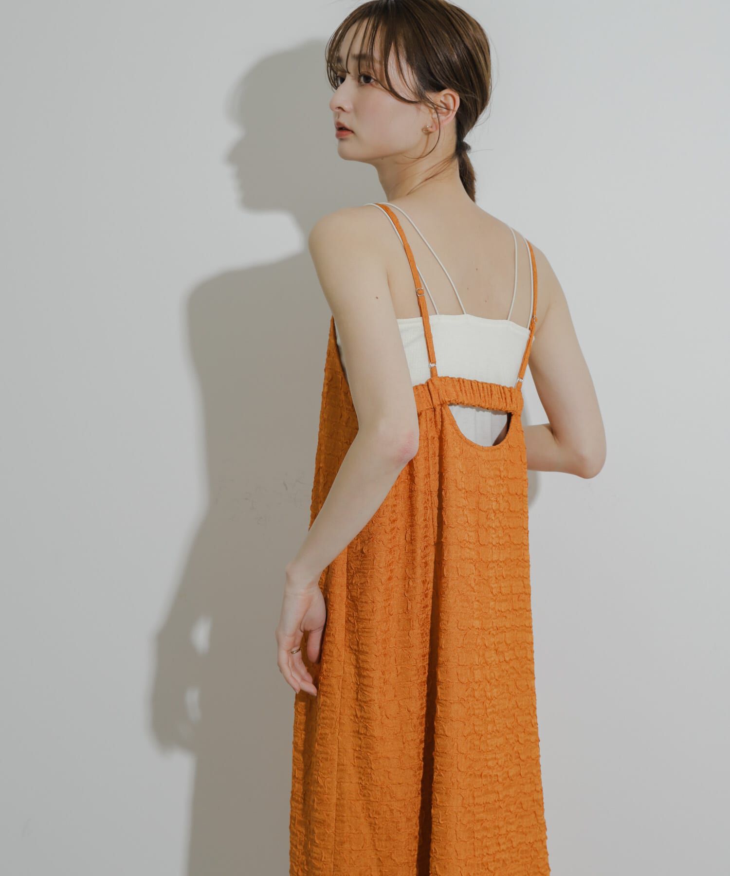 SENSE OF PLACE by URBAN RESEARCH「ジャガードバックオープンキャミワンピース」|ワンピース|