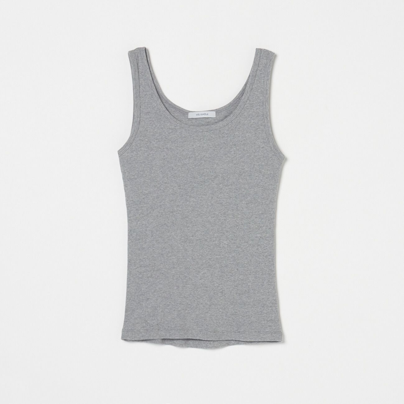 HELIOPOLE「HELIOPOLE RIB TANK TOP」|Tシャツ・カットソー|ミディアムグレー